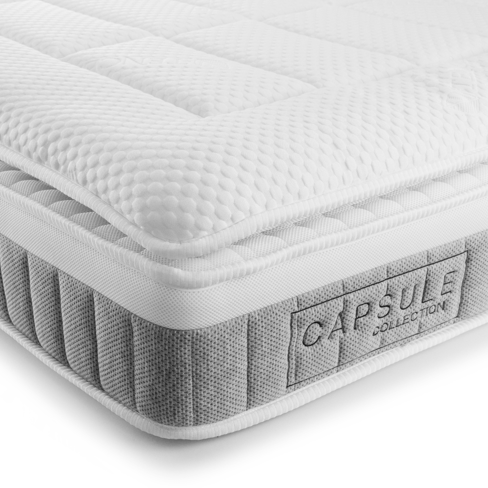 Capsule Pillowtop 3000 Pocket Sprung and Memory Foam Mattress - 5ft King Size (150 X 200 cm)