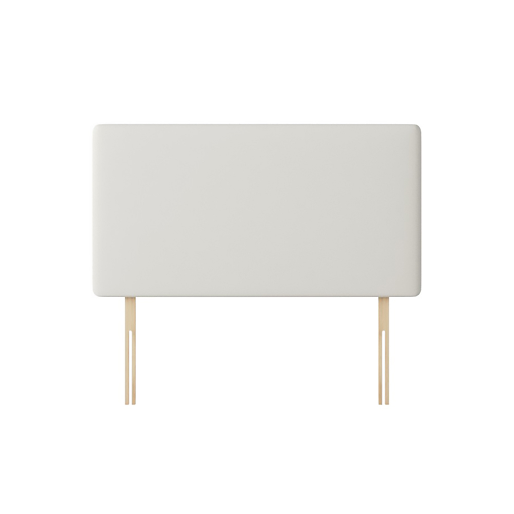 Cornell - Small Single - Plain Headboard - White - Fabric - 2ft6 - Happy Beds