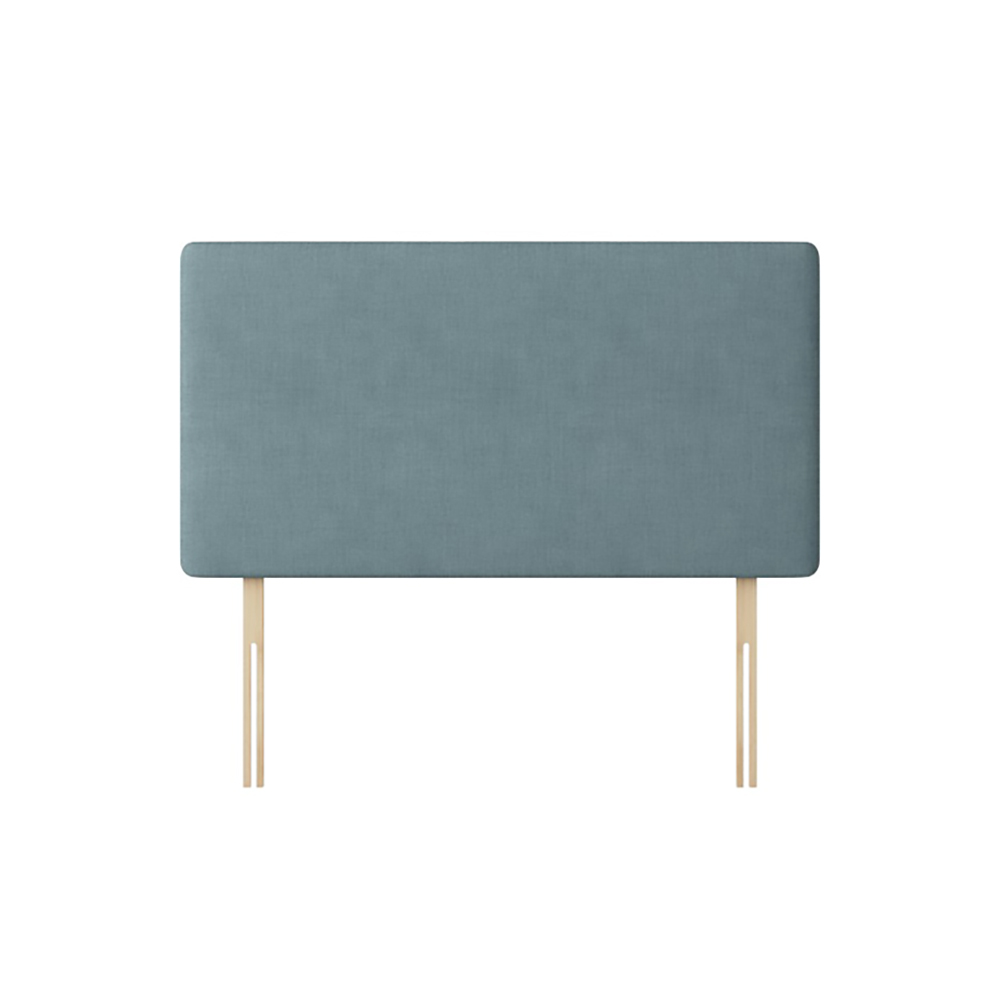 Cornell - Small Double - Plain Headboard - Duck Egg Blue - Fabric - 4ft - Happy Beds