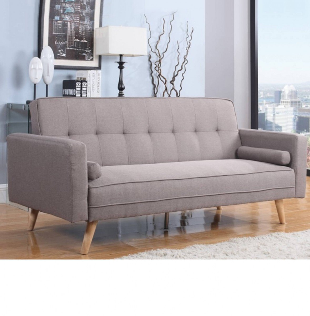 Ethan Grey Fabric Sofa Bed