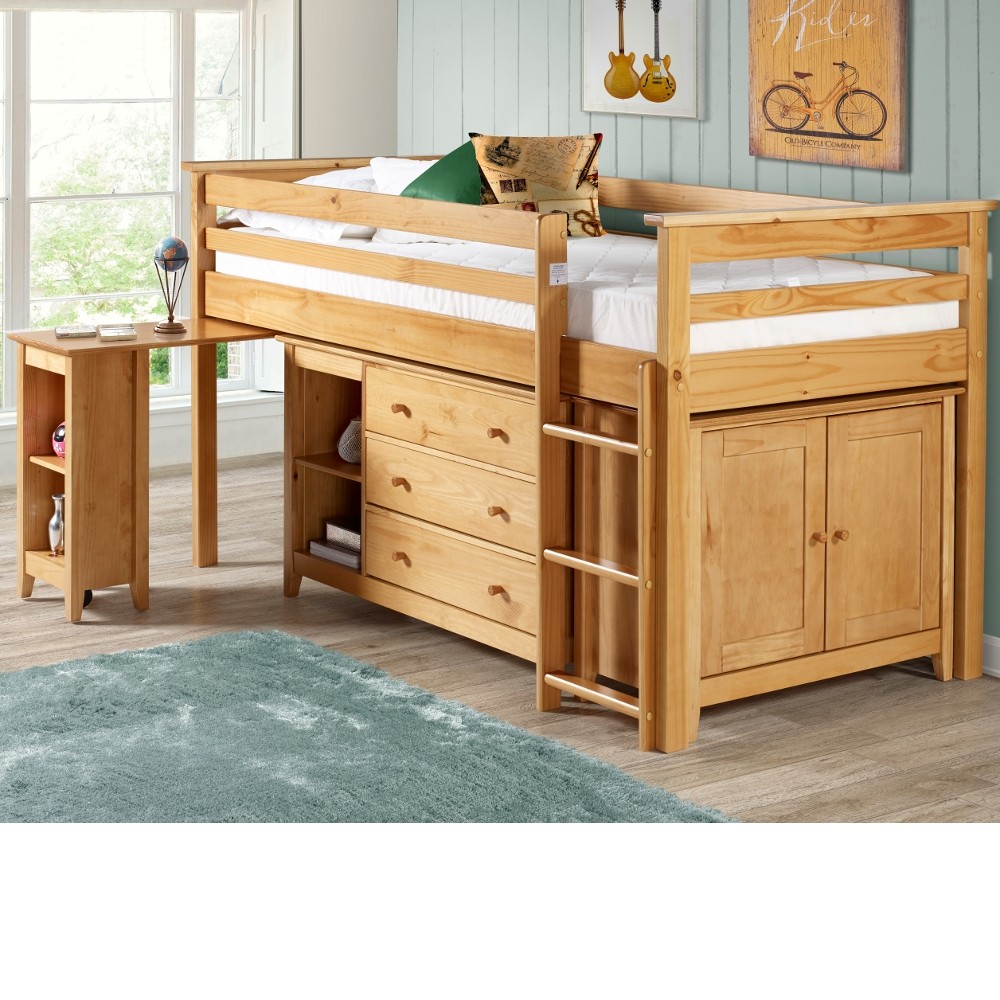 solid wood cabin bed