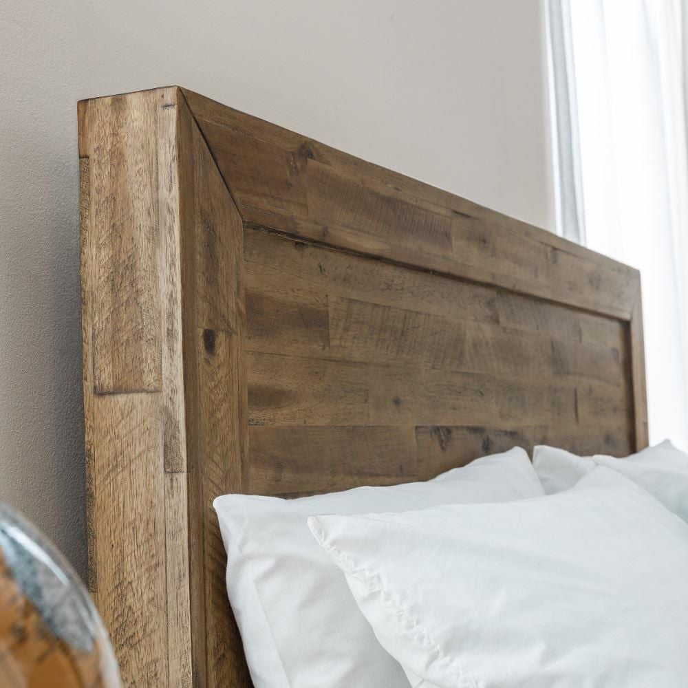Hoxton Rustic Oak Wooden Bed Frame - 6ft Super King Size