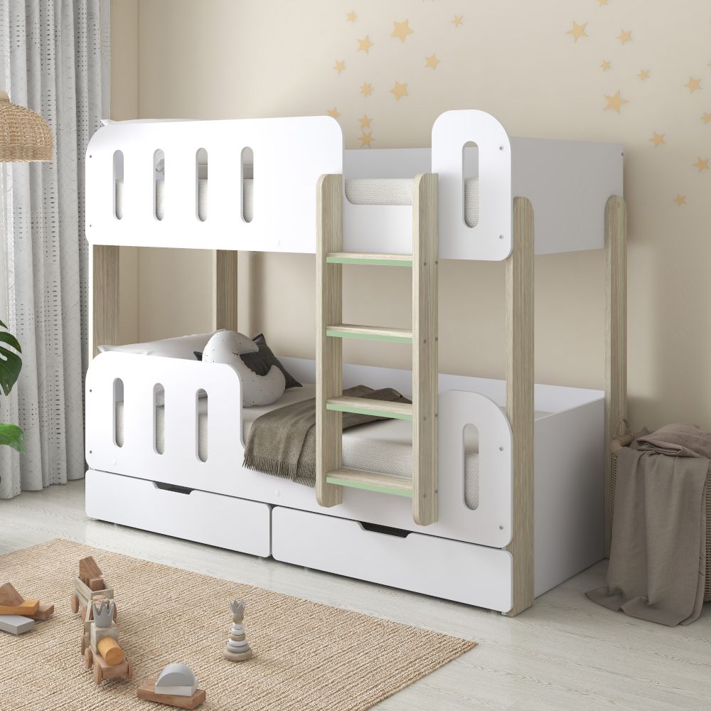 Single bunk bed with storage sale