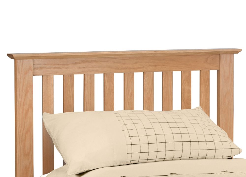 Rno Oak Finish Wooden Bed, Mission Oak Queen Bed Frame