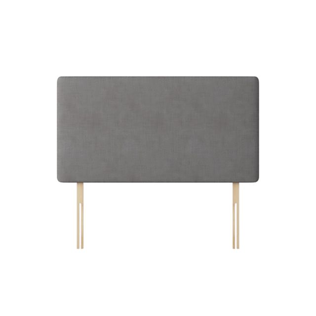 Cornell Plain Slate Grey Fabric Headboard