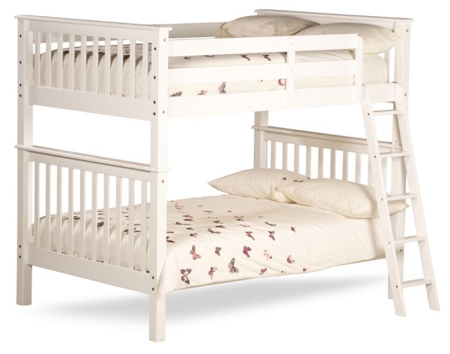 Malvern White Wooden Quadruple Sleeper Bunk Bed