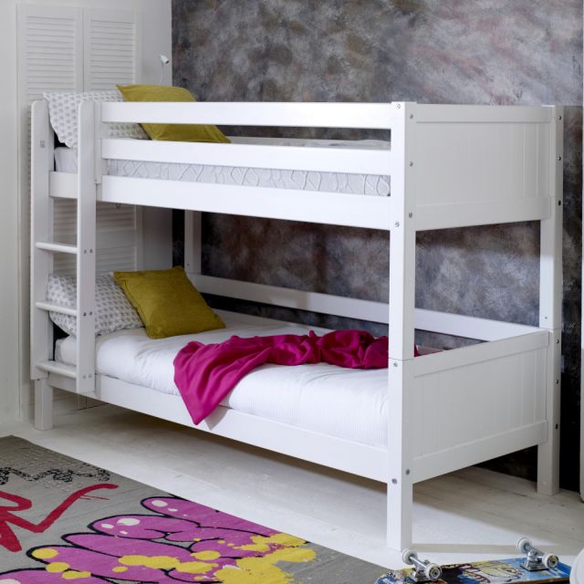 Nordic Groove White Wooden Bunk Bed