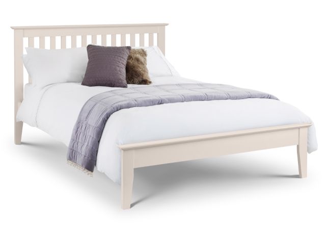 Salerno Ivory Wooden Bed Frame - 4ft6 Double