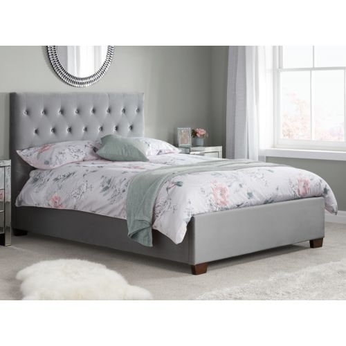 Cologne Grey Fabric Bed Beds Happy, Black Friday Bed Frame Deals King