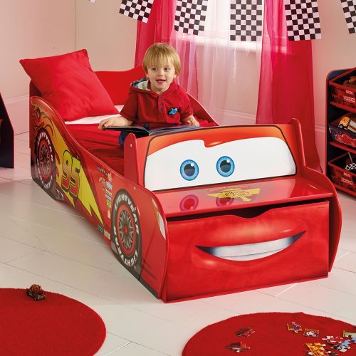 Cars Lightning Mcqueen Toddler Storage Bed, Lightning Mcqueen Bed Frame Instructions