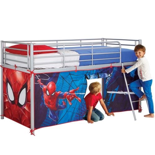 Spider Man Midsleeper Bed Tent Kids, Boys Bunk Bed Tent