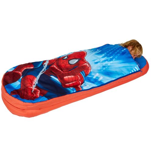 New Spiderman Children Kid Boy Ready EZ Bed Air Mattress Sleeping Bag 