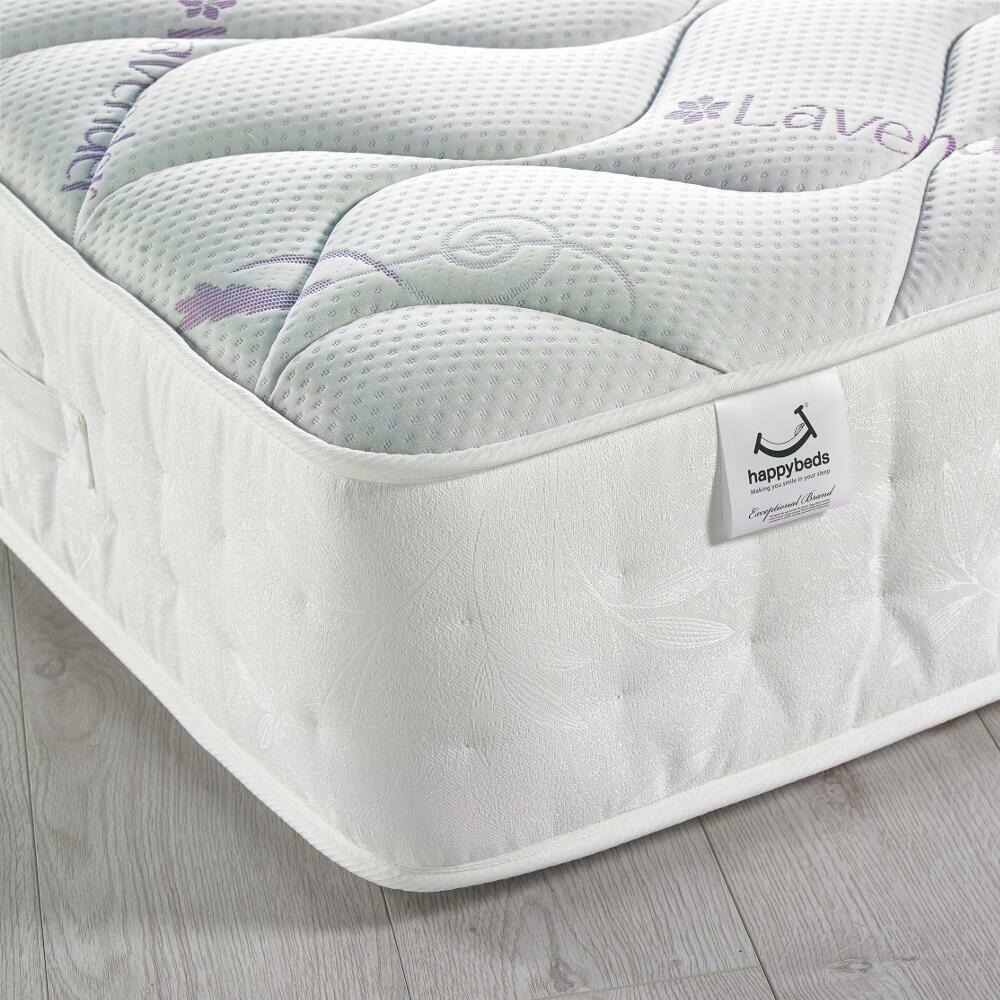 Lavender 3000 Pocket Sprung Memory Foam Mattress - King Size - Medium to Firm - Anti-Motion - 5ft (150 x 200 cm) - Happy Beds