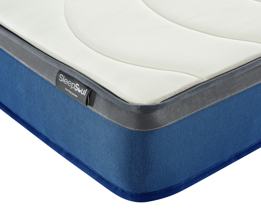 SleepSoul Nebula - Small Double - 600 Pocket Spring Mattress - Foam/Fabric - Vacuum Packed - 4ft - Happy Beds