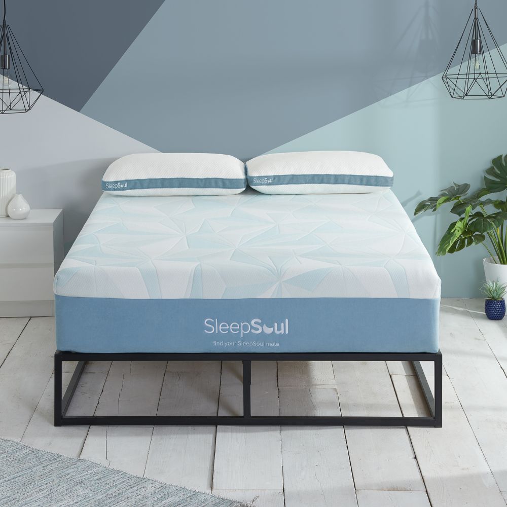SleepSoul Orion - Double - Cool Gel 800 Pocket Spring Mattress - Foam/Fabric - Vacuum Packed - 4ft6 - Happy Beds