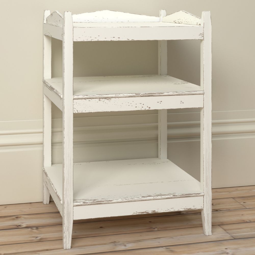 Willis and Gambier - Atelier - Open Bedside Table - Shelving Unit - White - Wood - Happy Beds