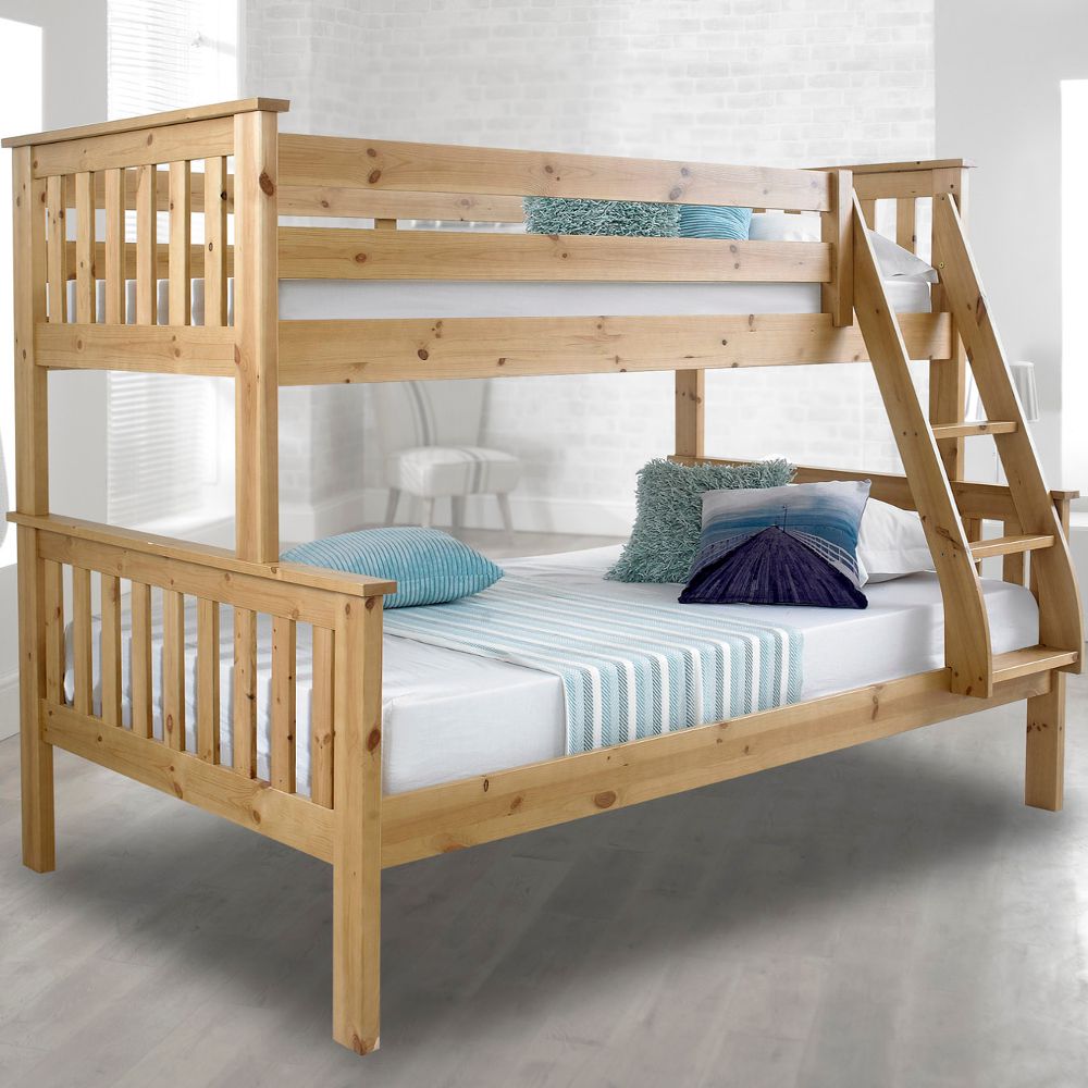 Atlantis Solid Pine Wooden Triple, Triple Bunk Bed Instructions
