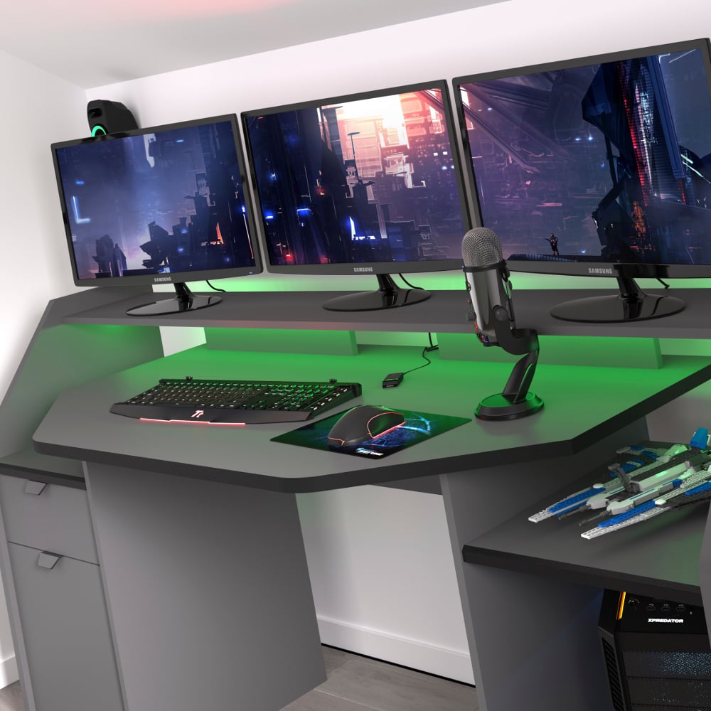 Modern Gaming Desk Setup with Epic Design ideas