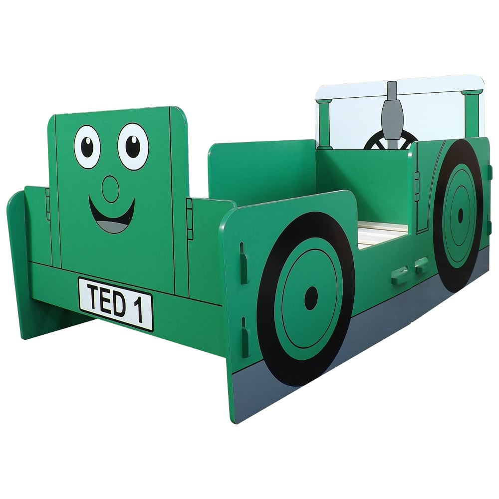 Tractor Ted Green Junior Toddler Bed, Tractor Toddler Bed Frame