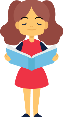 Child Girl Reading Book