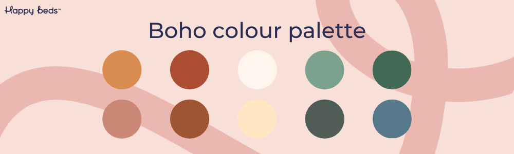 Boho colour palette