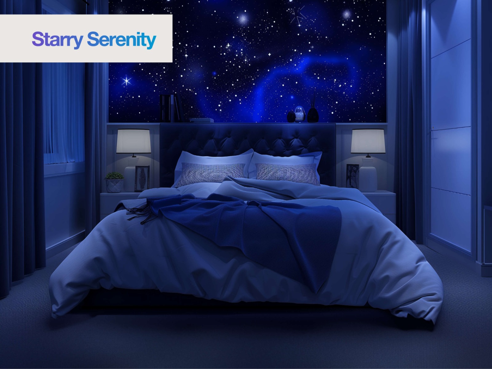 Starry serenity bedroom