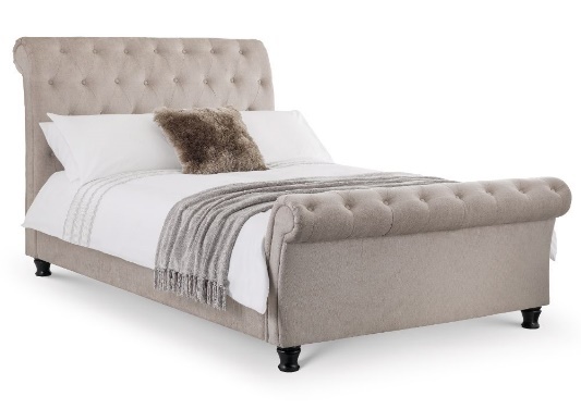 Happy Beds Ravello Mink Sleigh Bed