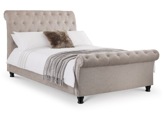 Happy Beds Ravello Mink Sleigh Bed