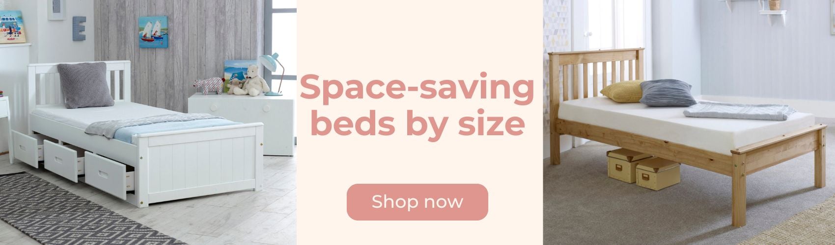 Shop space-saving beds by size