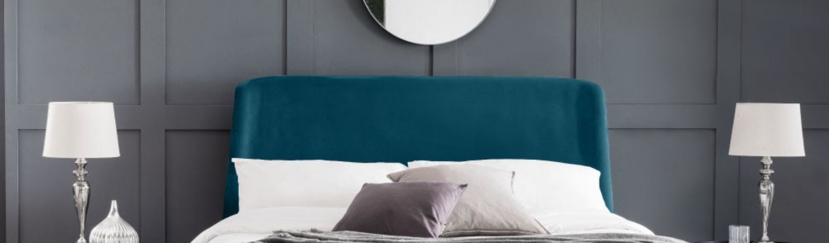 Velvet headboard