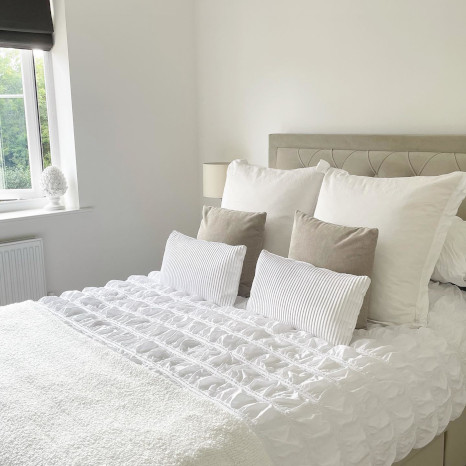 White bedding
