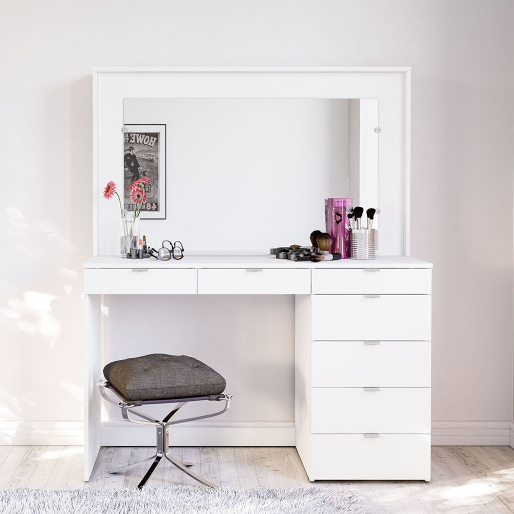 Cheap white dressing table with deals drawers