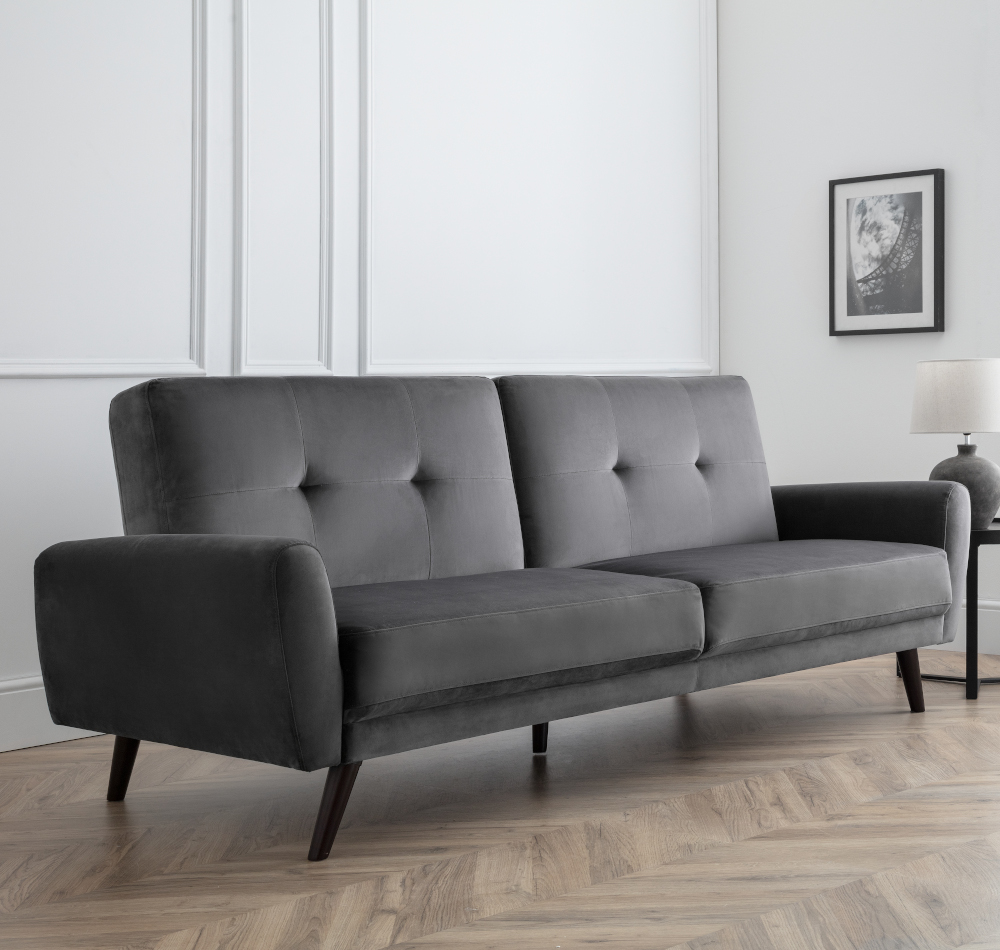 Phillip dark grey loveseat deals with pullout bed