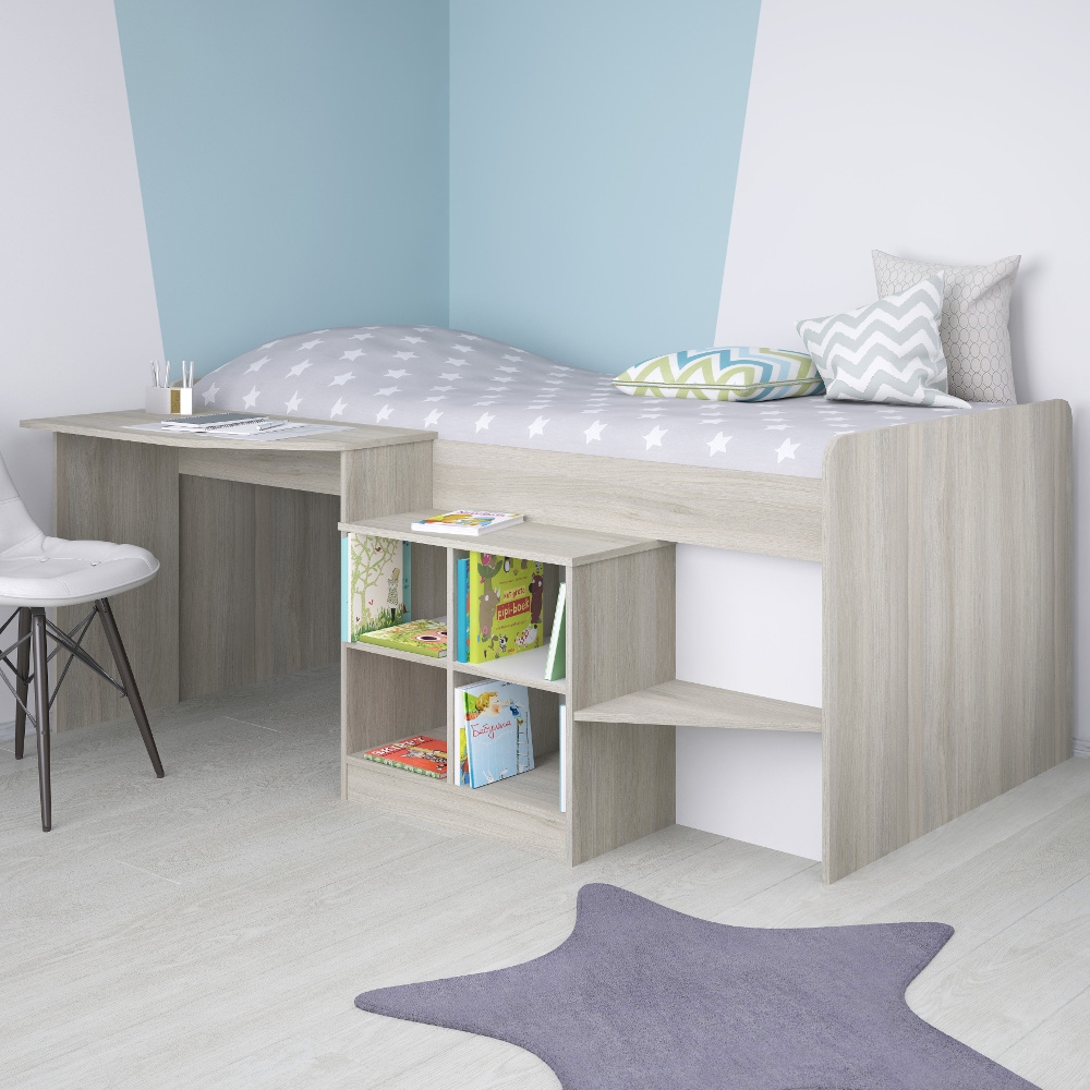 Pilot Elm Wooden Mid Sleeper Cabin Bed