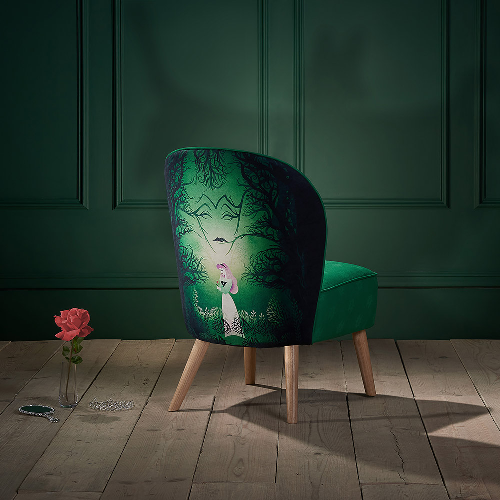 Green print accent clearance chair